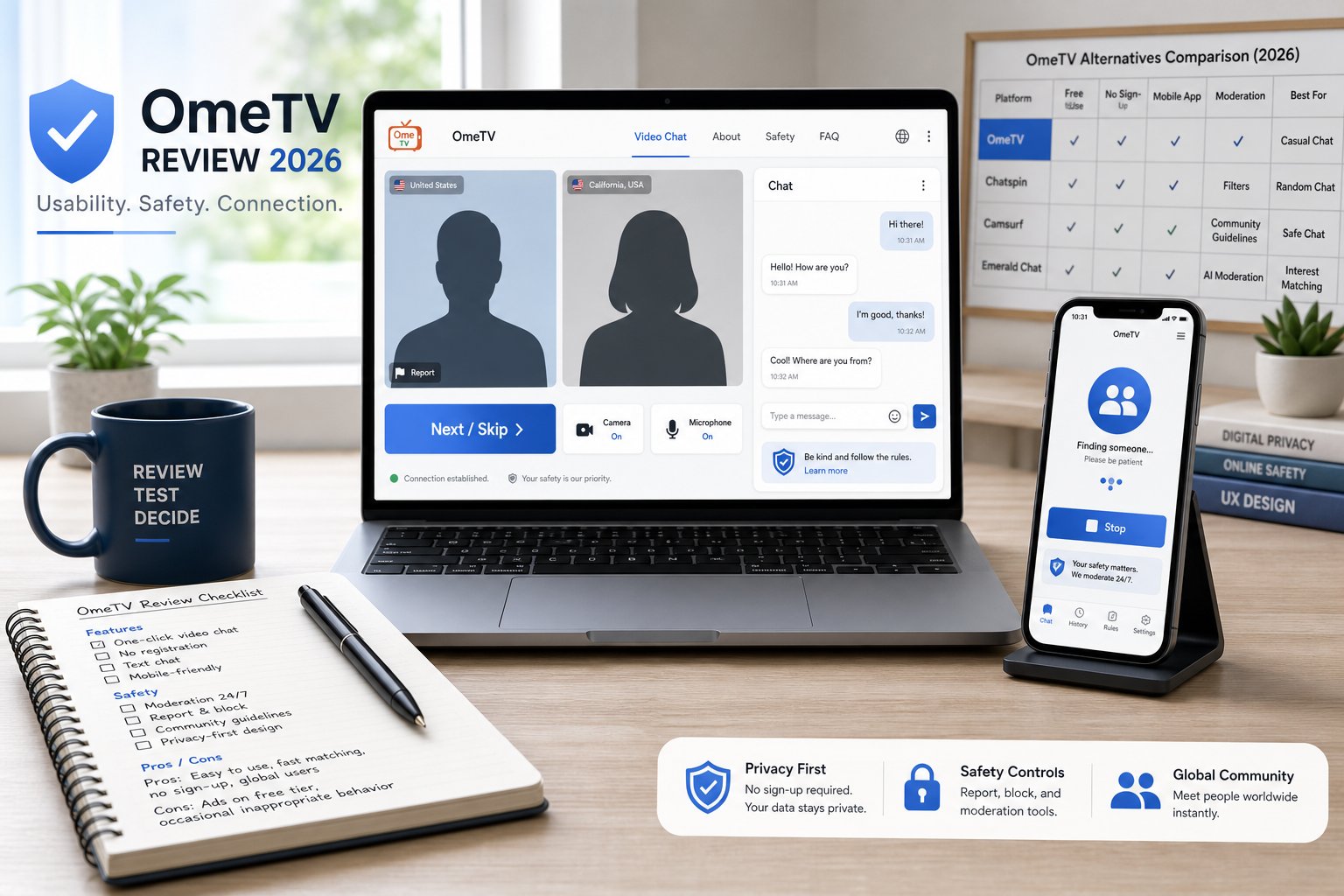 OmeTV Review (2026): Is It A Safe, Worthwhile Random Video Chat For Meeting Strangers?