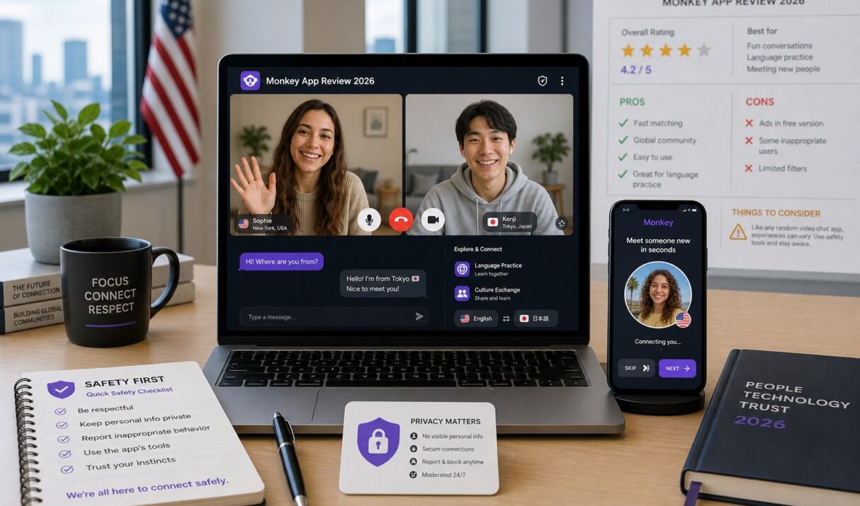 Monkey App Review (2026): Safe, Worthwhile Random Video Chat For Language Practice And Cultural Exchange?