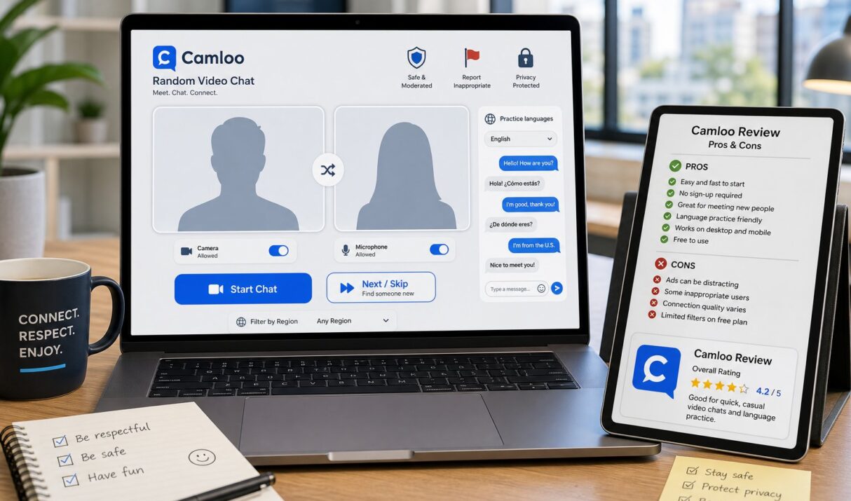 Camloo Review (2026): Is It A Safe, Easy Way To Meet Strangers For Language Practice And Casual Chat?