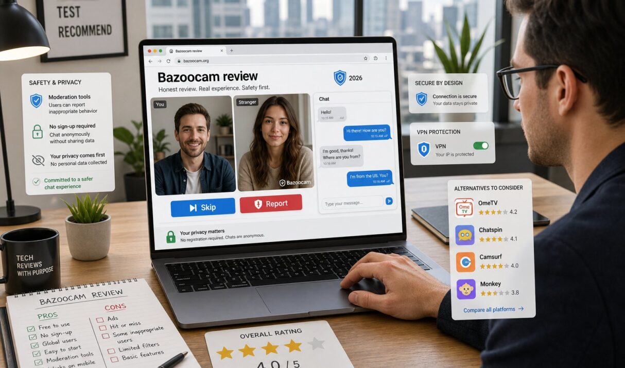 Bazoocam Review (2026): Is This Random Video Chat Site Still Worth Using?