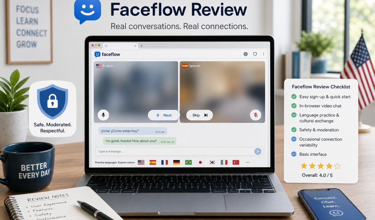 FaceFlow Review (2026): Instant Random Video Chats For Language Practice And Cultural Exchange