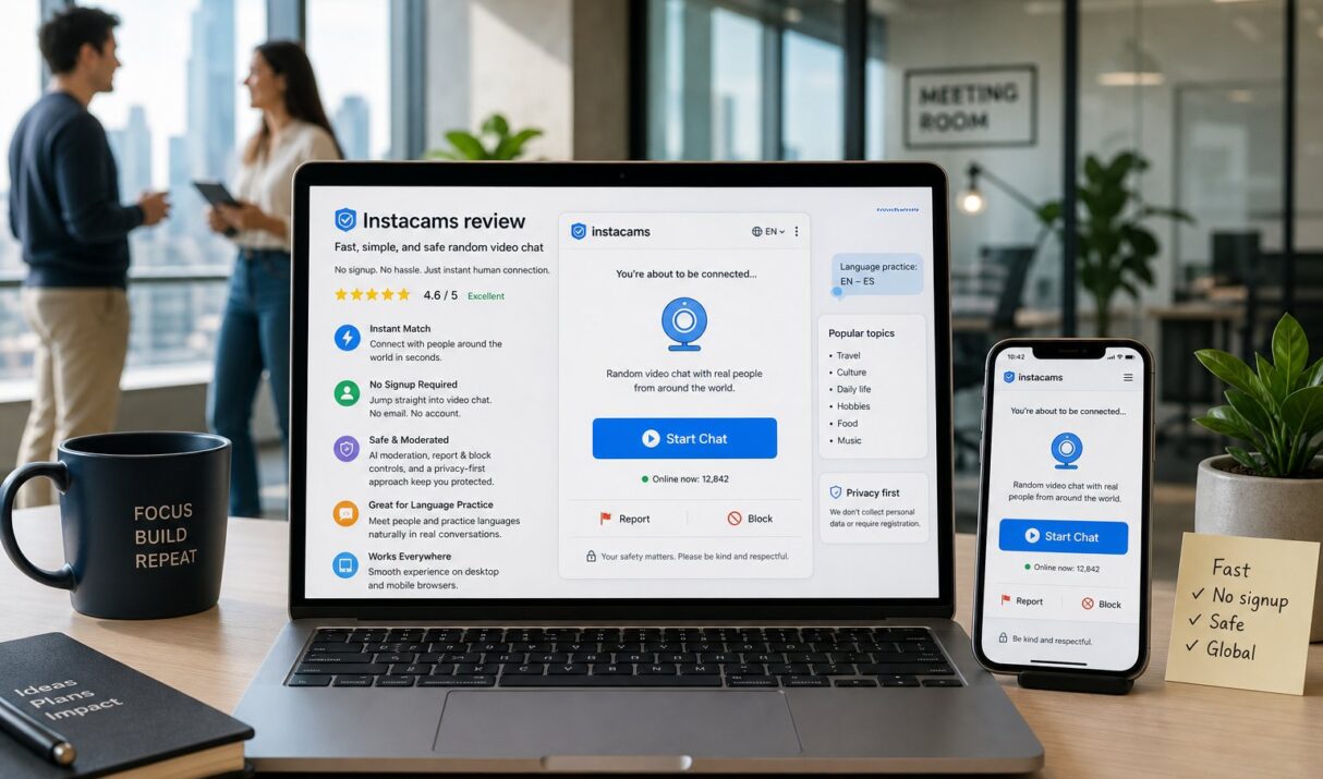 Instacams Review (2026): Is VibeCam’s Instant Random Video Chat Worth It for Language Practice and Social Connection?