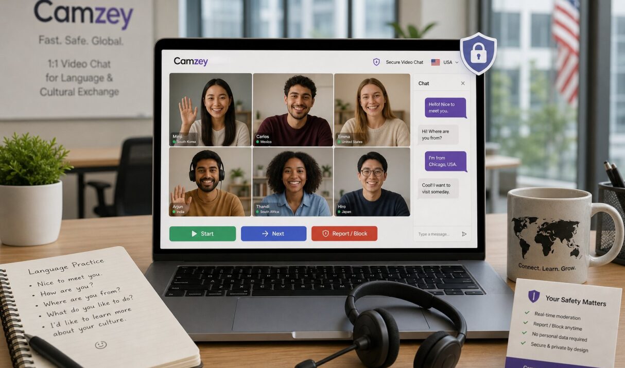 Camzey Review (2026): Instant Random Video Chats For Language Practice And Cultural Exchange