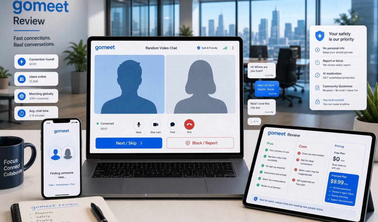 Gomeet Review (2026): Is It A Safe, Hassle-Free Way To Meet Strangers For Casual Chat And Language Practice?