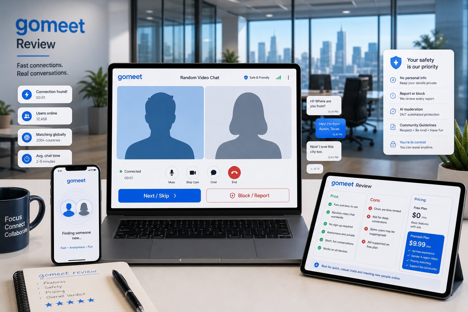 Gomeet Review (2026): Is It A Safe, Hassle-Free Way To Meet Strangers For Casual Chat And Language Practice?