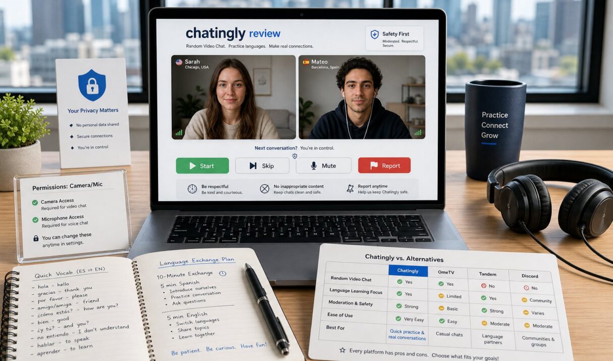 Chatingly Review (2026): Instant Random Video Chats for Language Practice and Cultural Exchange
